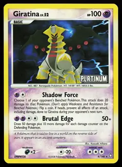 Giratina 4/146 Reverse Holo Stamped Burger King Promo Pokemon Card - Image 1