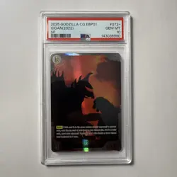 2025 Godzilla Card Game EBP01 072+ GIGAN (2022) SP PSA 10 English - Image 1
