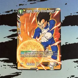 Dragon Ball Super Vegeta Fatherly Encouragement Promo P-372 PR Bandai Card - Image 1