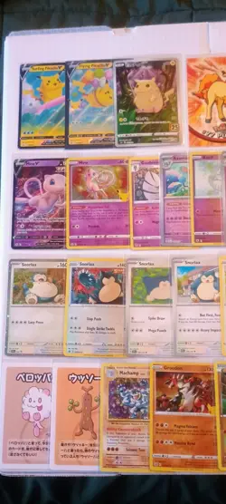 Pokemon Card Collection Lot Topps, Mew v Mewtwo, Snorlax - Image 2