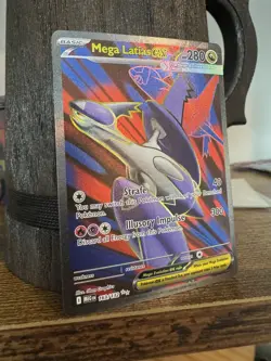 Pokemon Mega Latias ex 163/132 Me01: Mega Evolution Ultra Rare Holo English Card - Image 3
