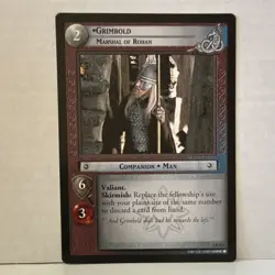 Decipher Grimbold Marshal of Rohan Companion Set 7 Rare Card 233 LOTR TCG - Image 1