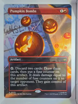 Pumpkin Bombs (Borderless) - R26 - MTG - Marvel's Spider-Man (SPE) - Image 1