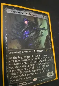 Braids, Arisen Nightmare - MTG Game Day - FOIL Promo - Image 2