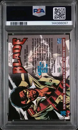 1993 MARVEL MASTERPIECES #36 BLADE PSA 7 - Image 2