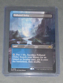 MTG Polluted Delta (Borderless) – Modern Horizons 3 (MH3) #356 Non-Foil NM Magic - Image 1