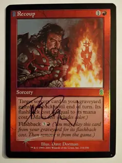 Magic The Gathering - 1x Signed Foil Recoup (mtg) Odyssey - Image 1