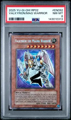2025 YU-GI-OH! RP02-RETRO PACK 2 #EN092 VALKYRION THE MAGNA WARRIOR PSA 8 - Image 1