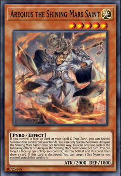 Yugioh! 3x Arequus the Shining Mars Saint Maze of the Muertos MZMU-EN051 - Image 1