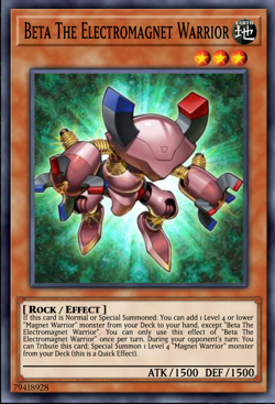 Yugioh! Beta The Electromagnet Warrior Maze of the Muertos PREORDER - Image 1