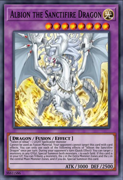 Yugioh! Albion the Sanctifire Dragon Maze of the Muertos MZMU-EN101 - Image 1