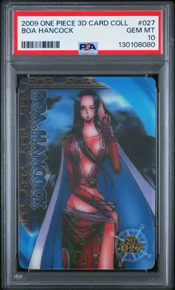 2009 ENSKY ONE PIECE 3D CARD COLLECTION #027 BOA HANCOCK PSA 10 - Image 1