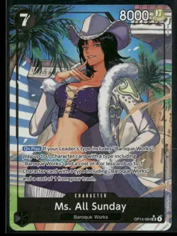 2026 One Piece Ms. All Sunday Alternate Art SR OP14-084 English - Image 1