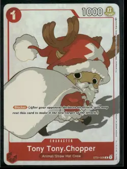 2023 One Piece Tony Tony Chopper ST01-006 Gift Collection Alt Art Santa - Image 1