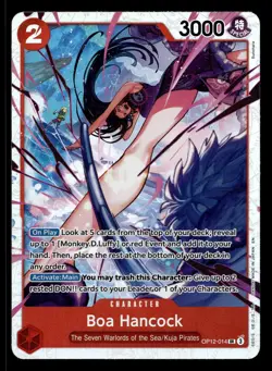 Boa Hancock OP12-014 Super Rare Legacy of the Master One Piece NM - Image 1