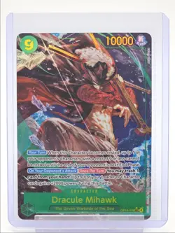 DRACULE MIHAWK 2025 ONE PIECE AZURE ALT ART SECRET RARE #OP14-119 Q6740 - Image 1