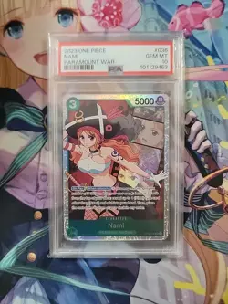 2023 ONE PIECE OP02-PARAMOUNT WAR NAMI 036 PSA 10 - Image 1