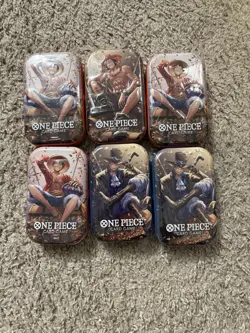 One Piece TCG, Vol.2 Tin pack (TS-02, OP13), Complete Set of 6 Tins - Sealed Eng - Image 1