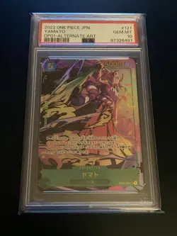 2022 One Piece Japanese Yamato Alternate Art OP01-121 PSA 10 Gem Mint! - Image 1