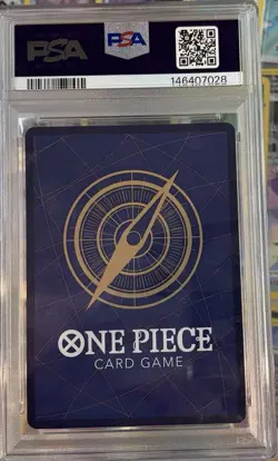 2025 ONE PIECE OP13 CARRYING ON HIS WILL 3RD ANNIVERSARY GOLD #004 SHANKS PSA 10 - Image 2
