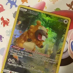 Pokemon Card Bidoof GG29/GG70 Crown Zenith Galarian Gallery Near Mint - Image 3