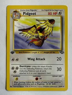 Pidgeot 24/64 Jungle Set 1st Edition Pokemon Card 1999 - Image 2