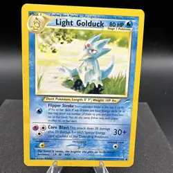 Pokemon TCG Light Golduck Neo Destiny Card 47/105 Unlimited Uncommon *HP* - Image 1