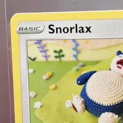 SNORLAX- Pokemon TCG - Asako Ito - Knitted Yarn Art, Crochet, Rare, Card - Image 5