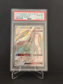 Celesteela GX 208/214 Full Art Ultra Rare Holo Pokemon Card PSA 10 Low Pop 99 - Image 1