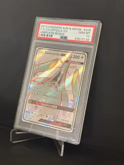 Celesteela GX 208/214 Full Art Ultra Rare Holo Pokemon Card PSA 10 Low Pop 99 - Image 2