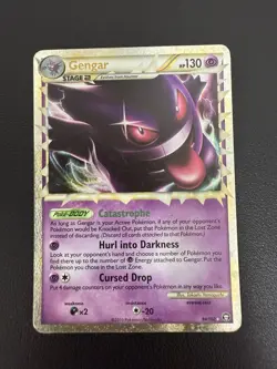 2010 Gengar (Prime) 94/102 Triumphant Holo Pokemon Card Rare Used HP - Image 2