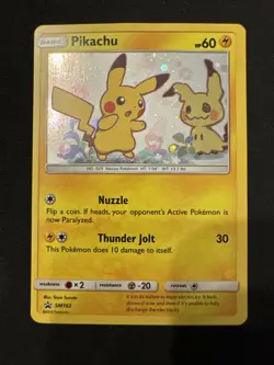 Pokemon 2019 Pikachu SM162 Sun & Moon Black Star Promo Holo Card TCG - Image 1