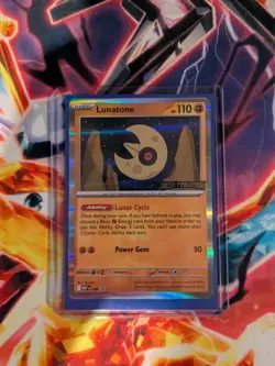 Lunatone MEP-004 Mega Evolution Prerelease Stamped Promo Near Mint pokemon card - Image 1