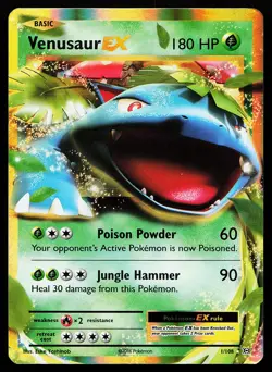 Venusaur EX 1/108 Holo XY Evolutions Pokemon Card - Image 1