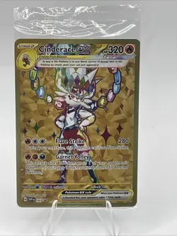 Cinderace ex 163 Scarlet & Violet Black Star Promo Holo SEALED Pokemon Card - Image 1