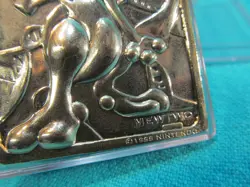 1999 BURGER KING POKEMON MEWTWO 23K GOLD PLATED TRADING CARD IN PLASTIC CASE - Image 2