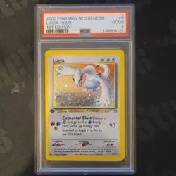 Pokemon Neo Genesis Lugia 9/111 1st Edition Holo PSA Graded Card 2000 - Image 1