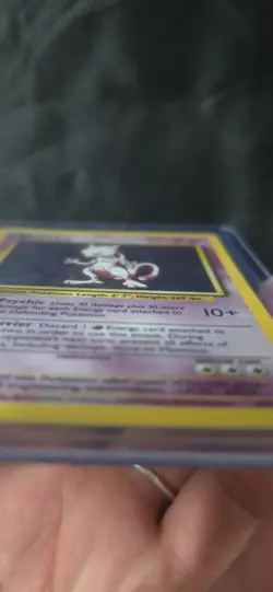 Mewtwo Holo Rare 10/102 Base Set 1999 WOTC Pokemon Card Vintage Original - Image 4