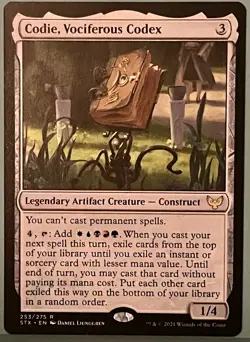 Codie, Vociferous Codex - Strixhaven - MTG Magic - NM - Rare - Image 1