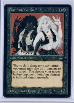 MTG Cuombajj Witches Arabian Nights Magic the Gathering EX - Image 1