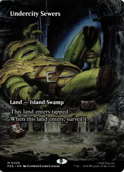 Undercity Sewers (Borderless) 20 PZA Teenage Mutant Ninja Turtles Bonus Sheet NM - Image 1