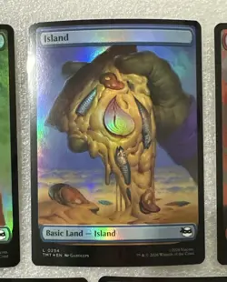 Magic the Gathering - FOIL Pizza Lands - #0253 - 0257 - TMNT - NM/M Mtg - Image 4