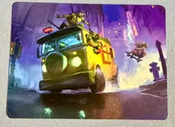 Turtle Van Art Series 19/54 MTG Teenage Mutant Ninja Turtles - Pack Fresh / NM - Image 1