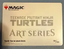 Turtle Van Art Series 19/54 MTG Teenage Mutant Ninja Turtles - Pack Fresh / NM - Image 2