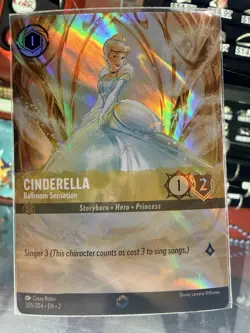 Cindarella 205/204 Enchanted Ballroom Lorcana Rise Of The Floodborn - Image 1