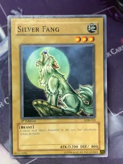 Silver Fang LOB-010 The Legend of Blue Eyes White Dragon 1st Edition - Image 1