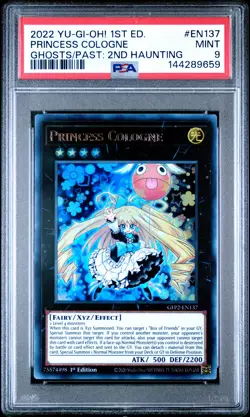 2022 YU-GI-OH! GHOSTS FROM THE PAST 1ST EDITION #EN137 PRINCESS COLOGNE PSA 9 - Image 1