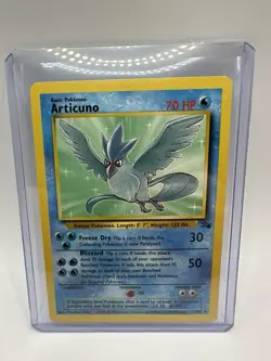 Pokemon TCG Articuno Card 17/62 Fossil Unlimited Non-Holo Rare VINTAGE - Image 1