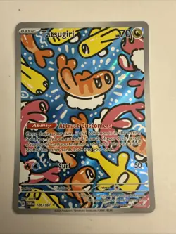 🌈 Pokemon TCG Tatsugiri Twilight Masquerade Illustration Rare Card 186/167 - NM - Image 1