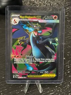 Mega Charizard EX 109/094 Full Art Phantasmal Flames Pokemon Card - Image 1